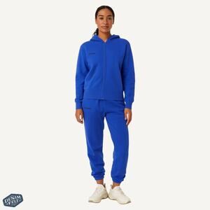 PANGAIA 365 Midweight Tracksuit Set – Hoodie & Joggers – Cobalt Blue – Size XS
